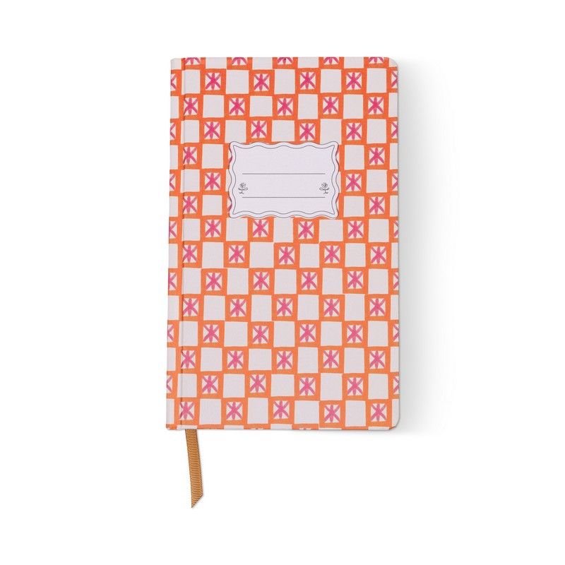 Carnet Tulip Carreaux orange
