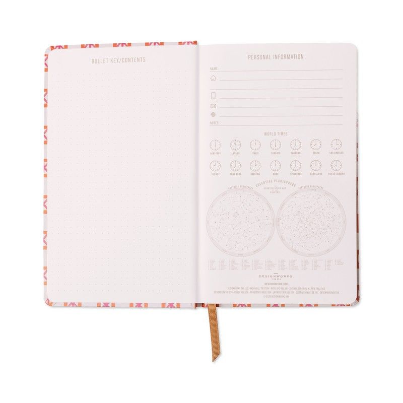 Carnet Tulip Carreaux orange