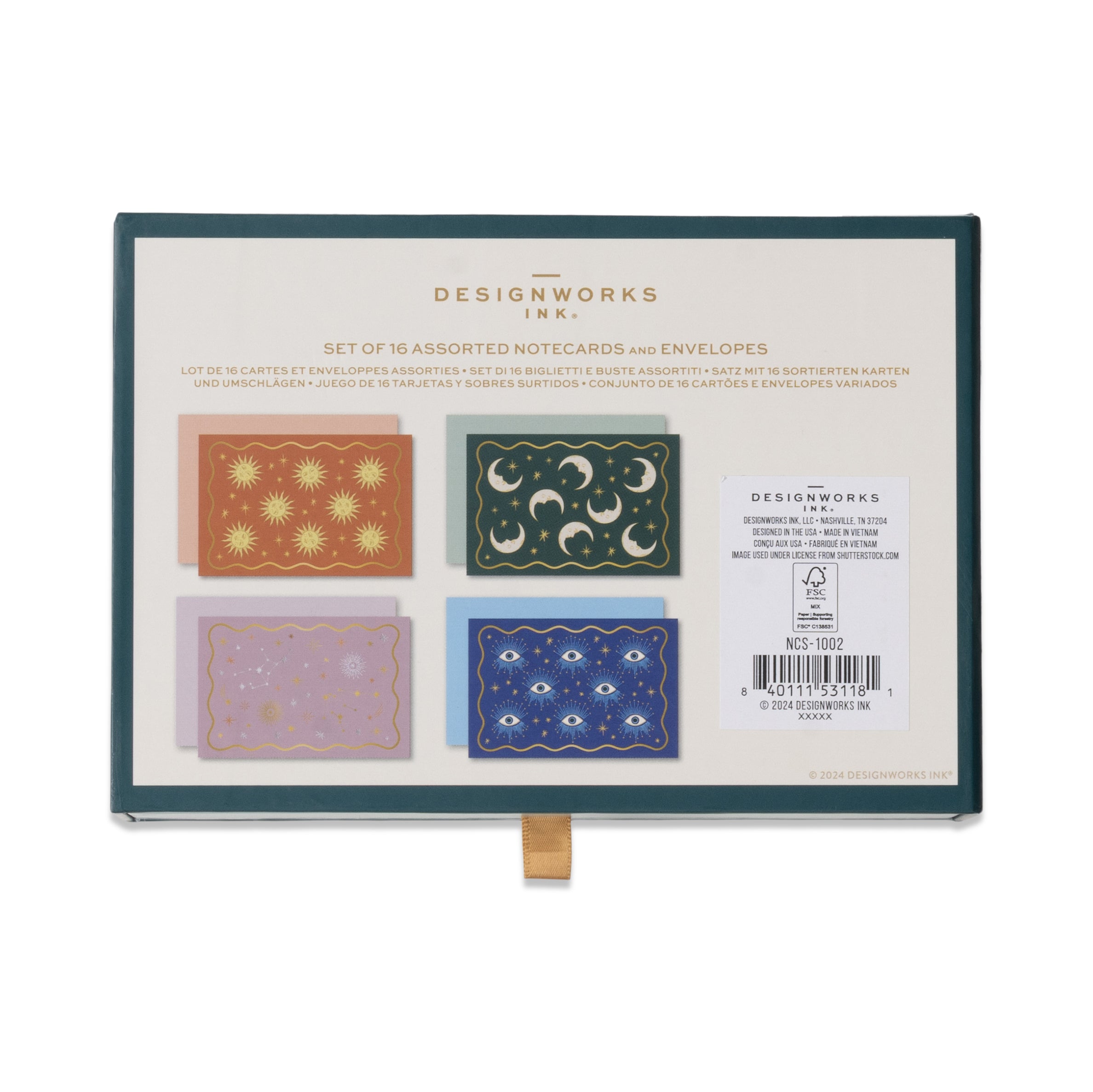 Cartes postales Célestes (coffret de 16 cartes)