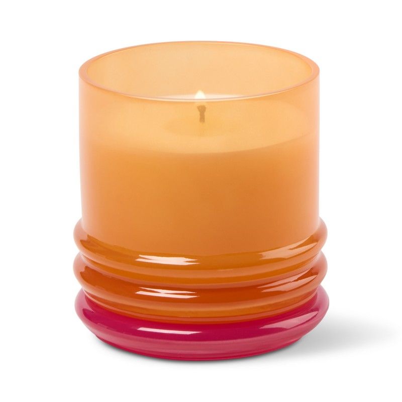 Bougie empilé en verre Infrared Mango, orange & rose vif 198g