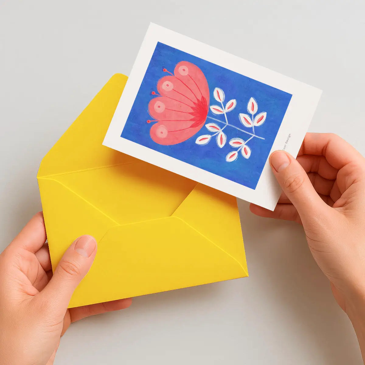 Pink Flower Card