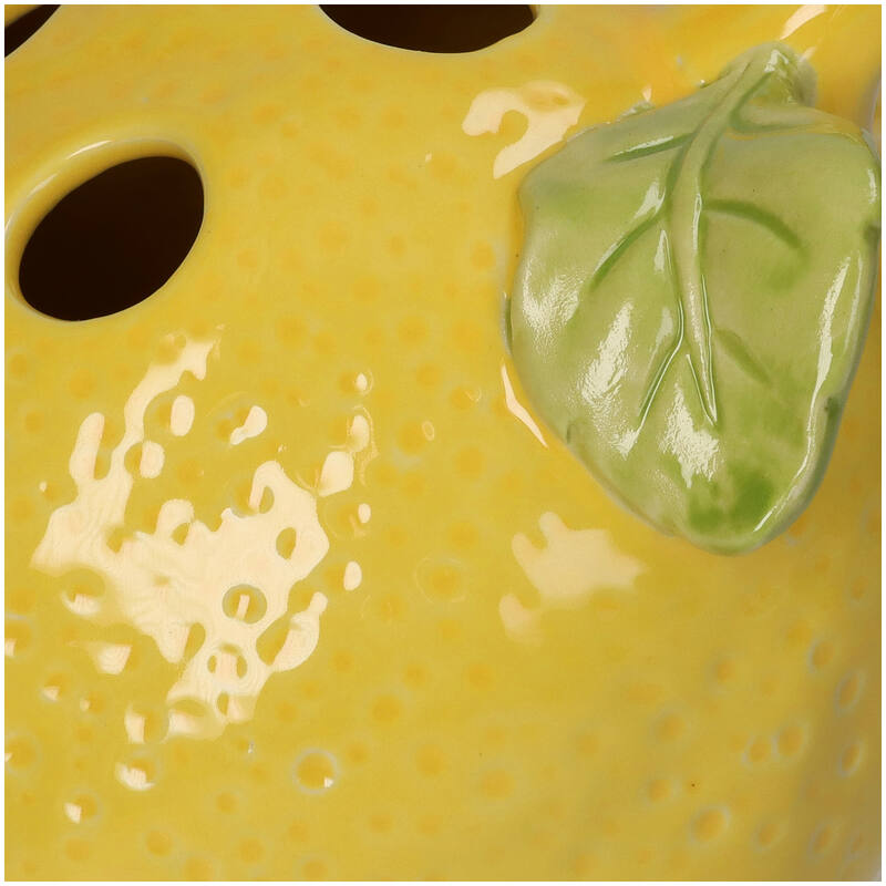 Vase fruit en forme de Citron jaune en faïence fine