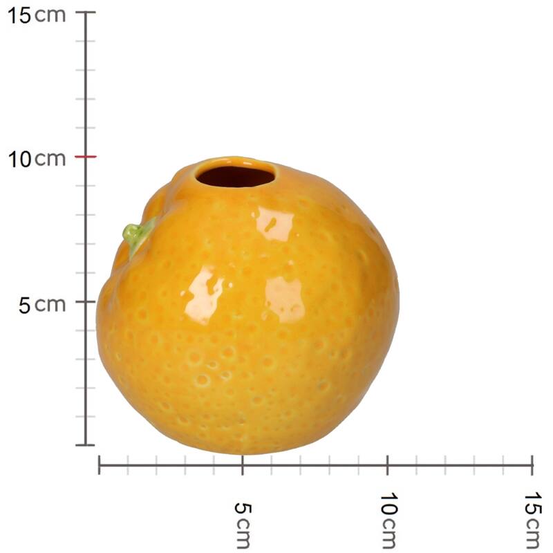 Vase fruit en forme d'Orange en faïence