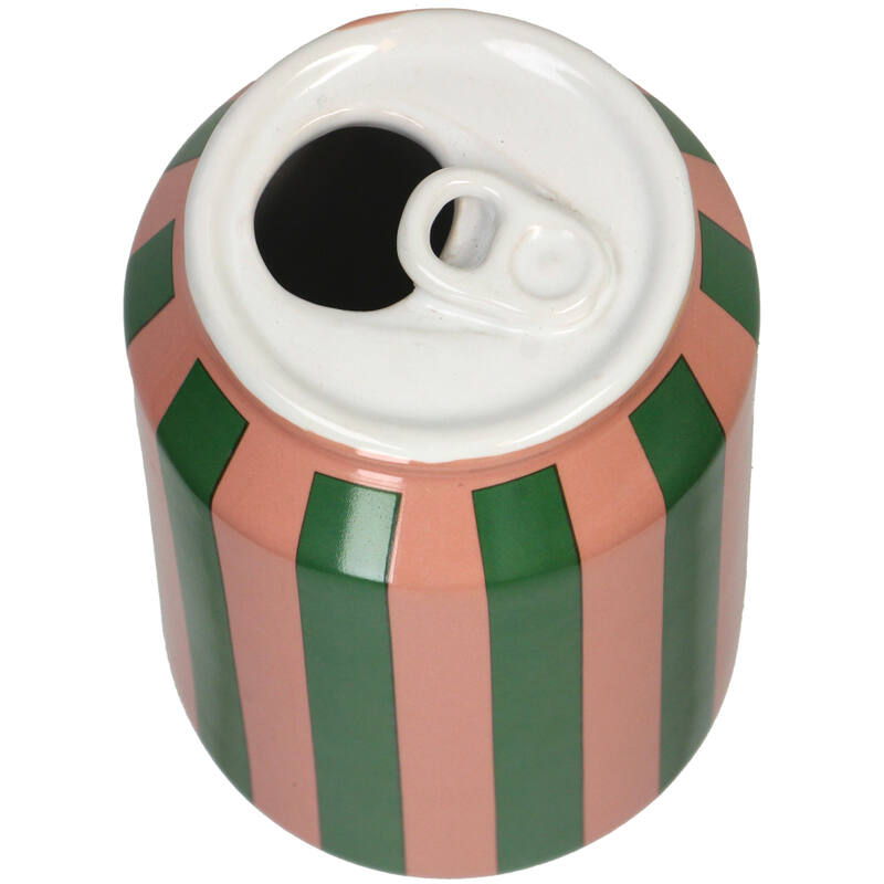 Vase canette Limonade Orange en faïence