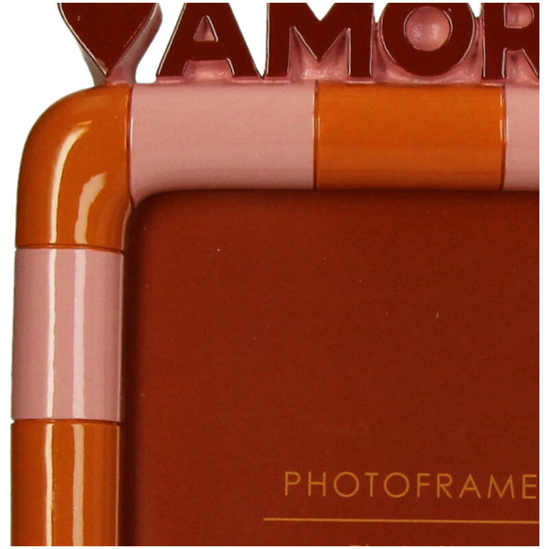 Amore photo frame in polyresin, 13x18cm
