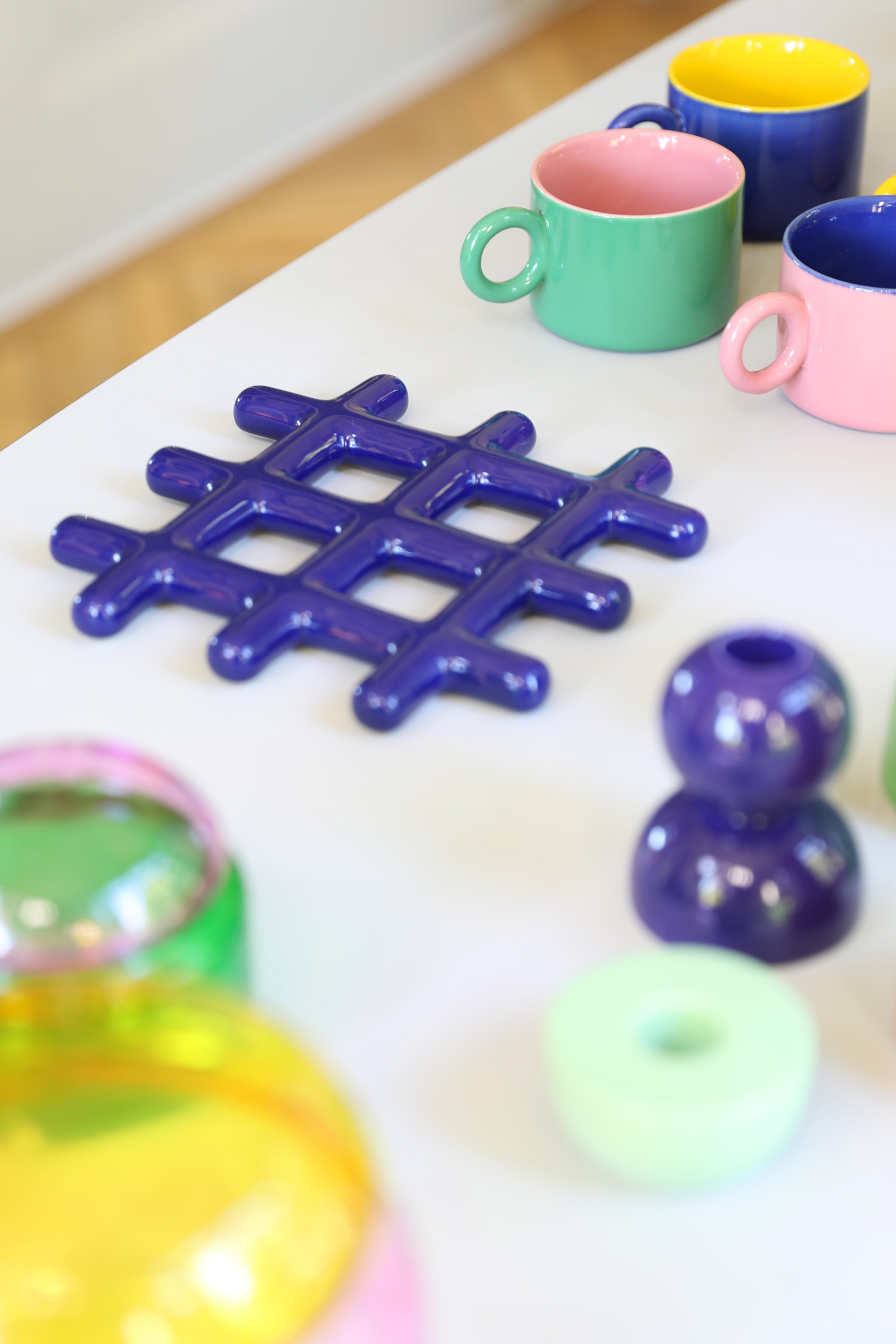 Mugs Chiquito en porcelaine multicouleur, 20 cl, lot de 4