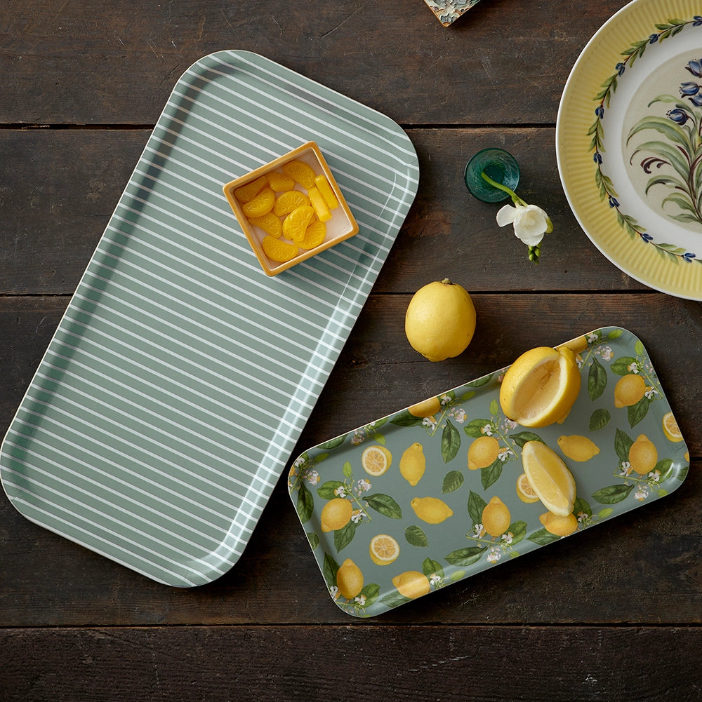 Plateau de service aux citrons