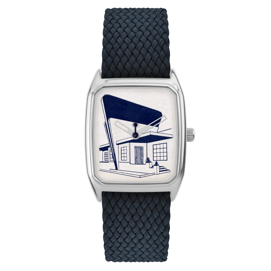 Montre Laps Signature Streamline avec bracelet perlon bleu nuit