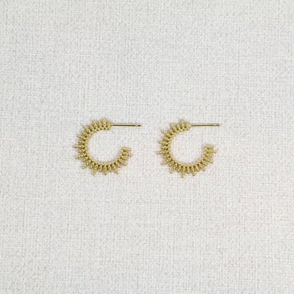 Boucles d'oreilles Aphélie en acier