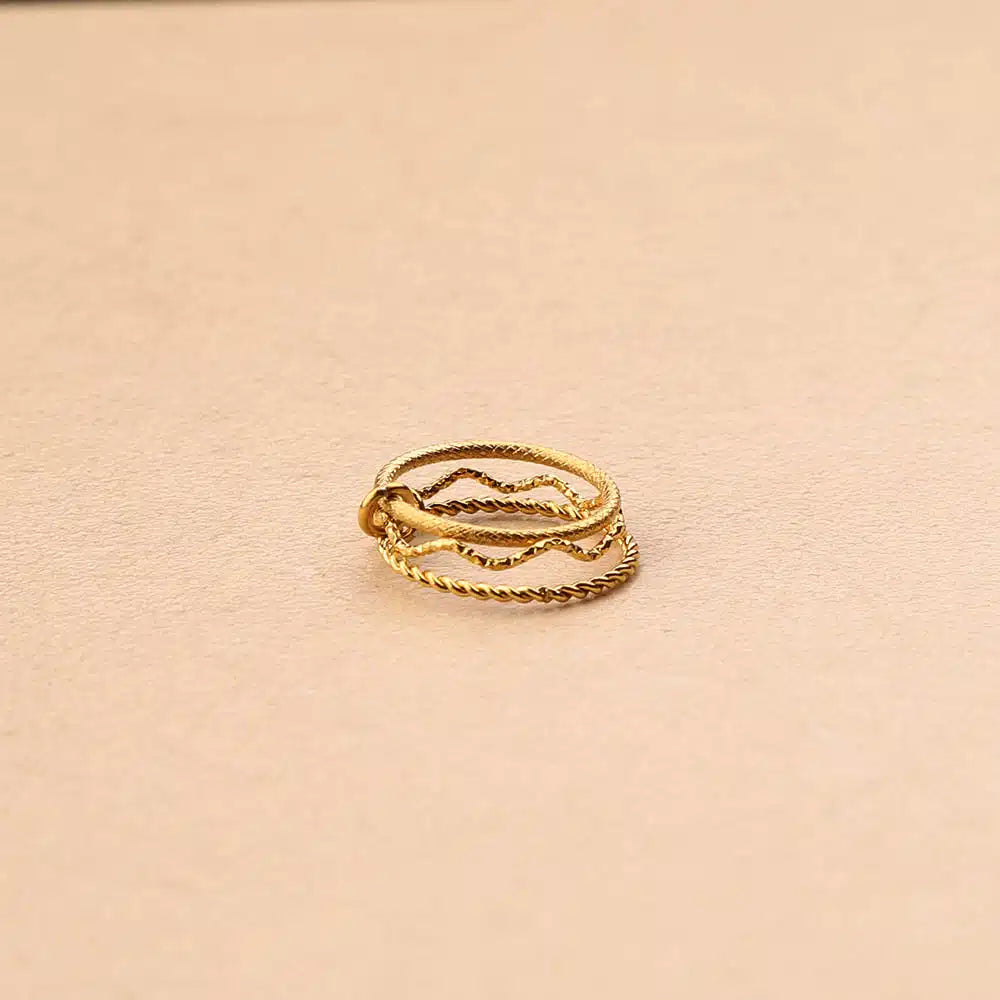 Bague Vénézia en acier, taille 53