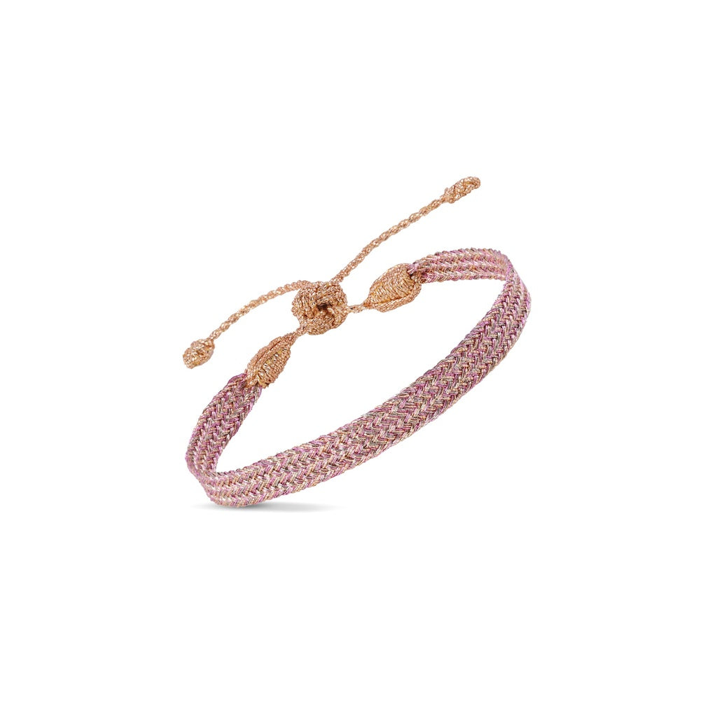 Bracelet Ania n°1, pêche rose