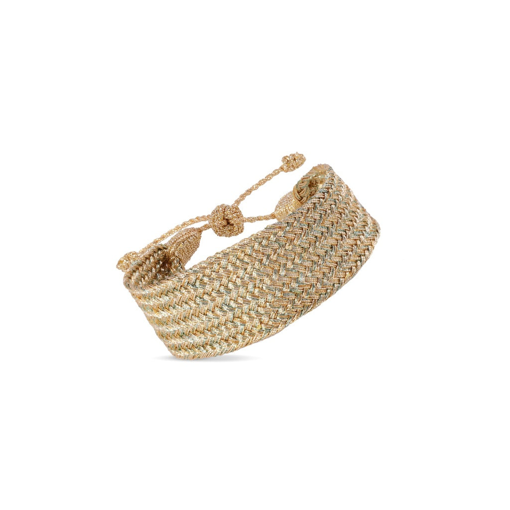 Bracelet Maxi Ania nº1, basilic doré