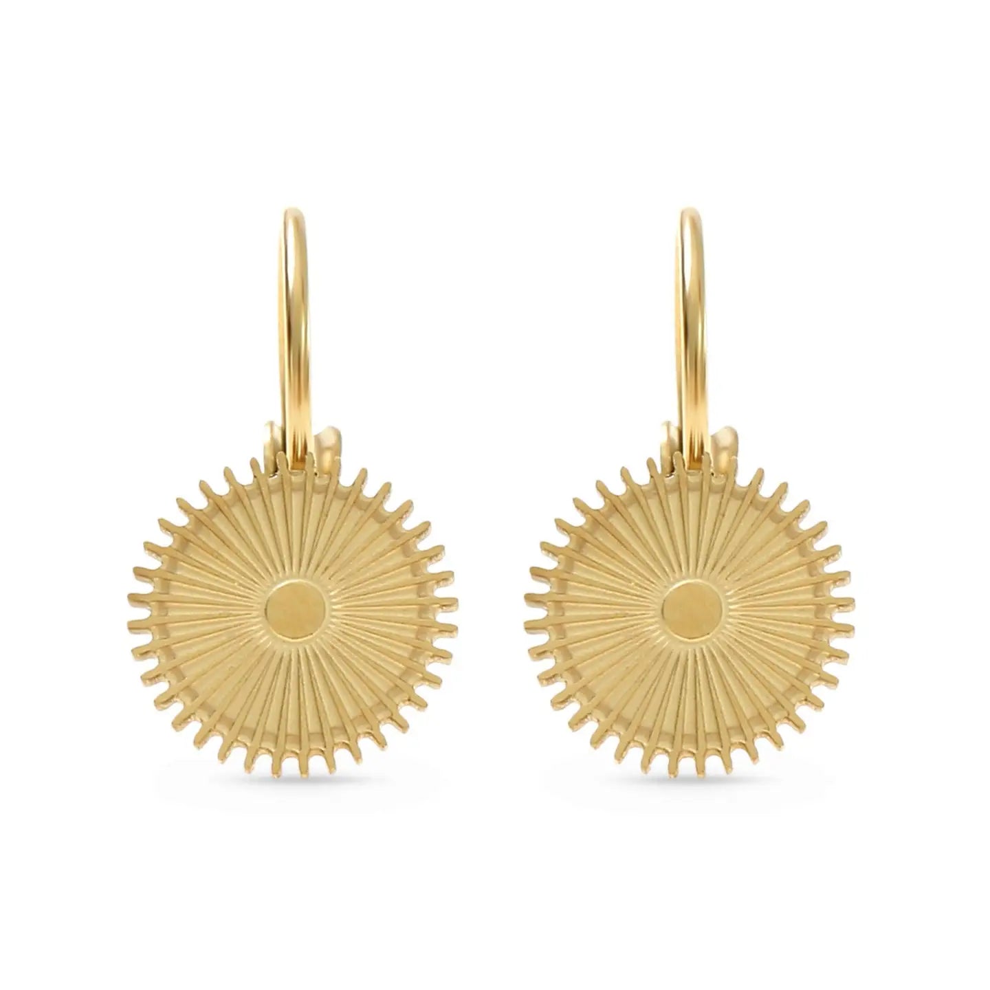 SUN Gold Plated Earrings