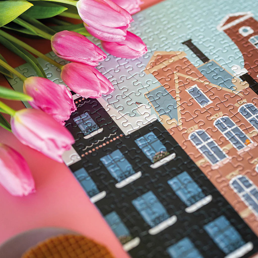 Puzzle 1000 pcs Pédalons au fil de l'eau