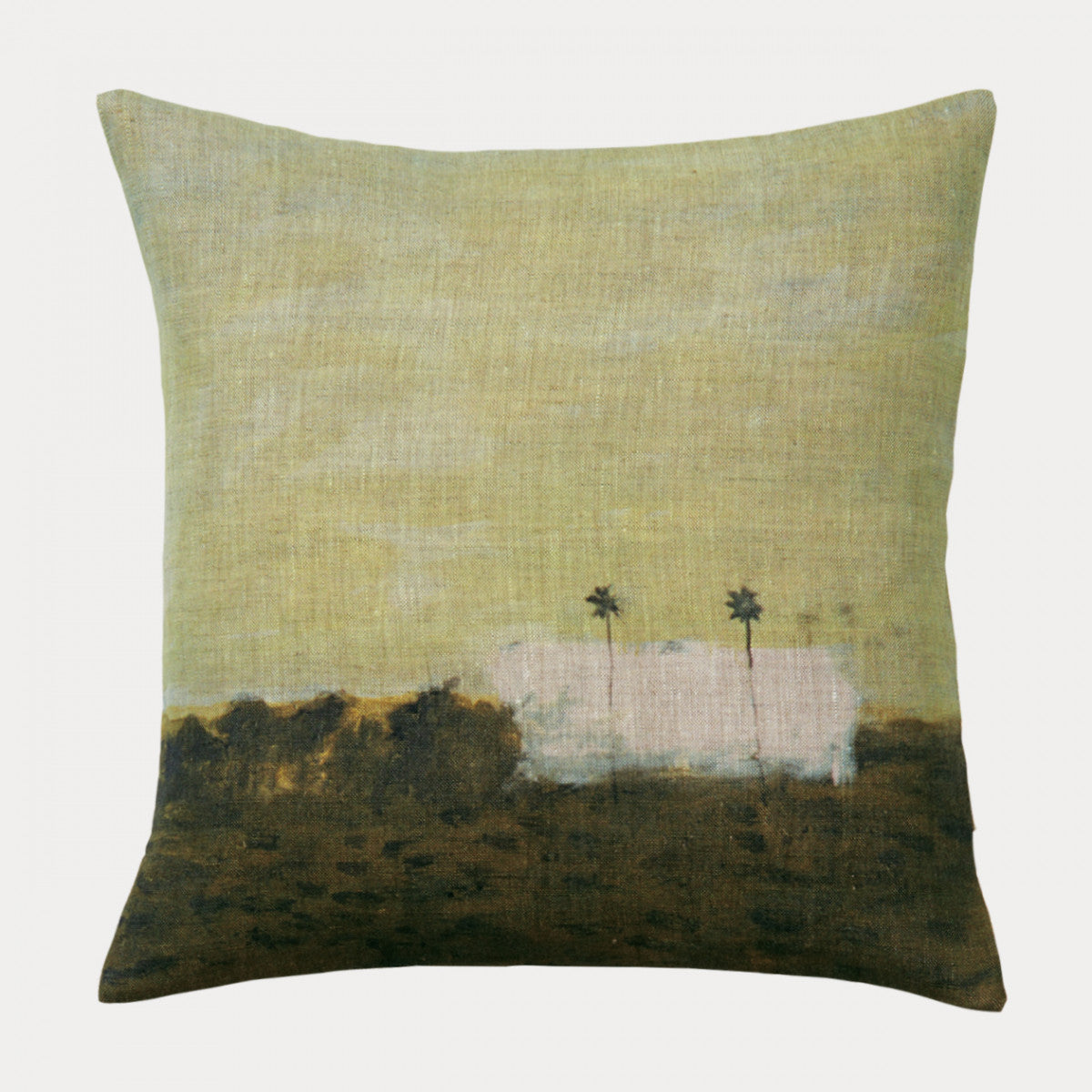 Coussin Maison Levy Deux Palmiers 34 x 34 cm