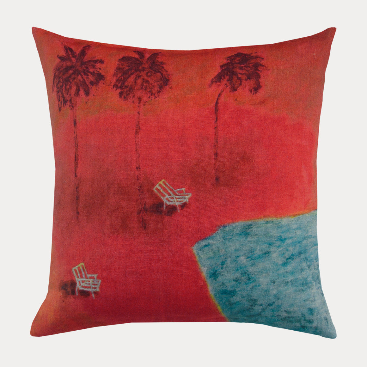 Coussin Maison Levy Sous Les Cocotiers 34 x 34 cm