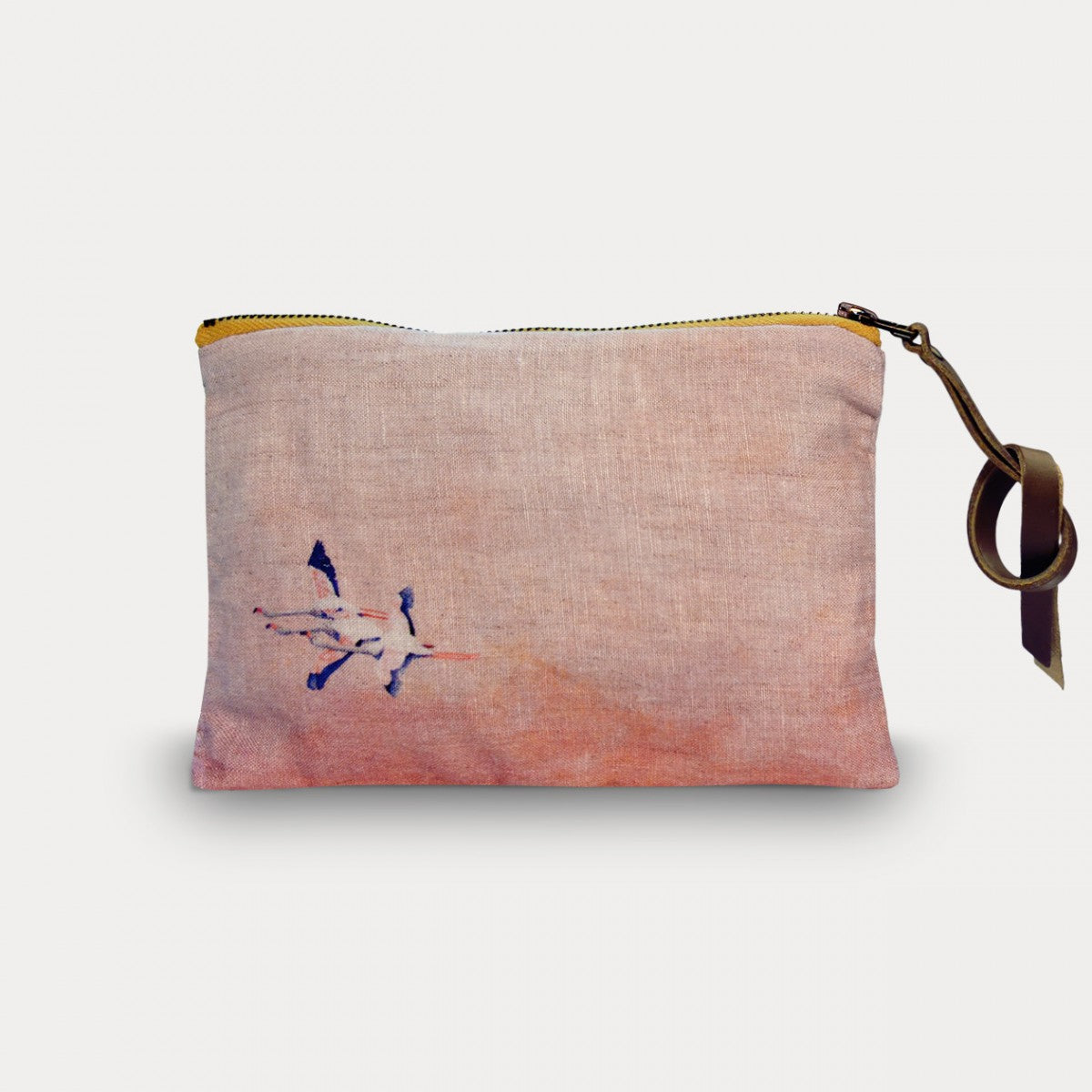 Pochette Maison Levy Flamingo Rose