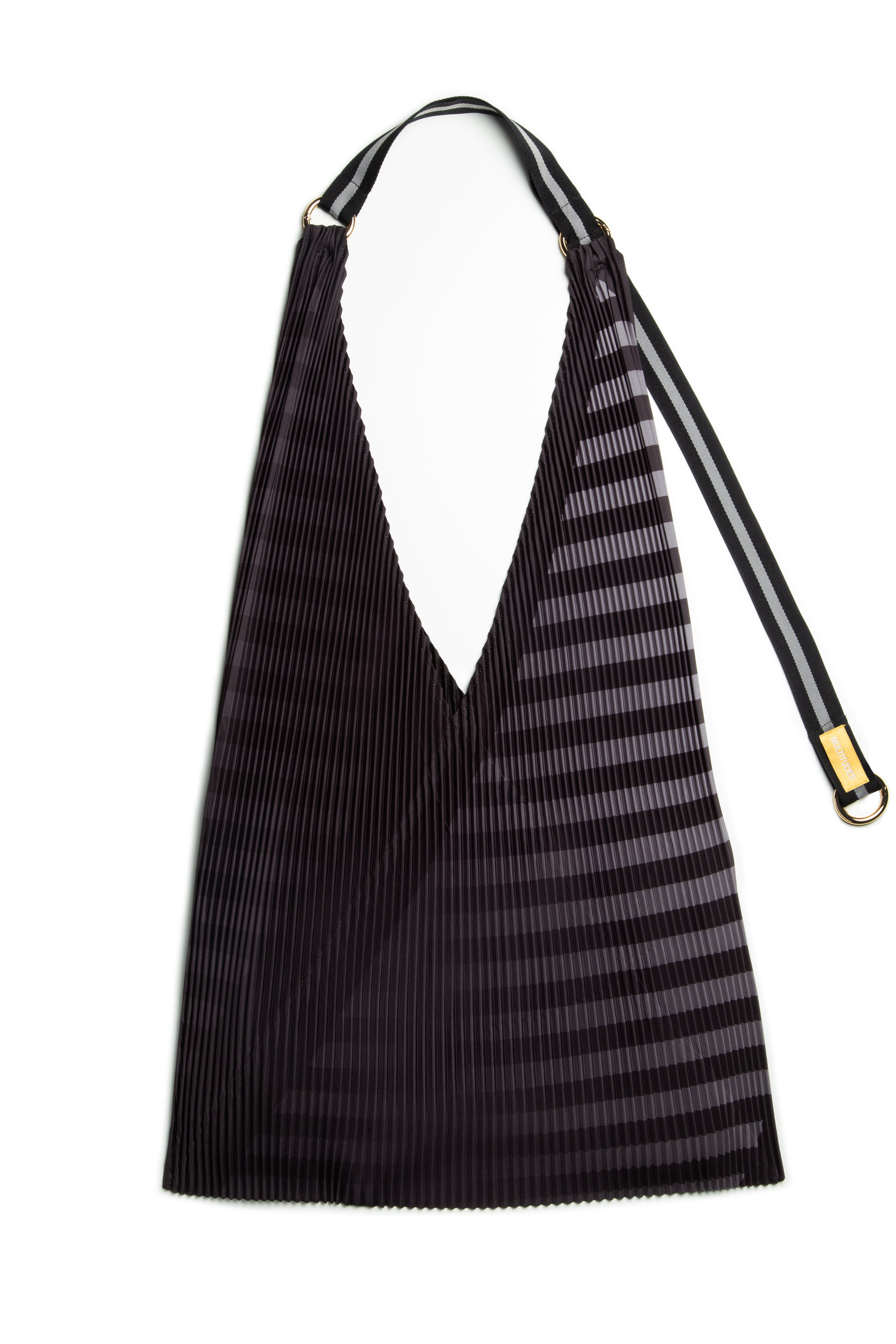 Claudia Black Pleated Y Bag