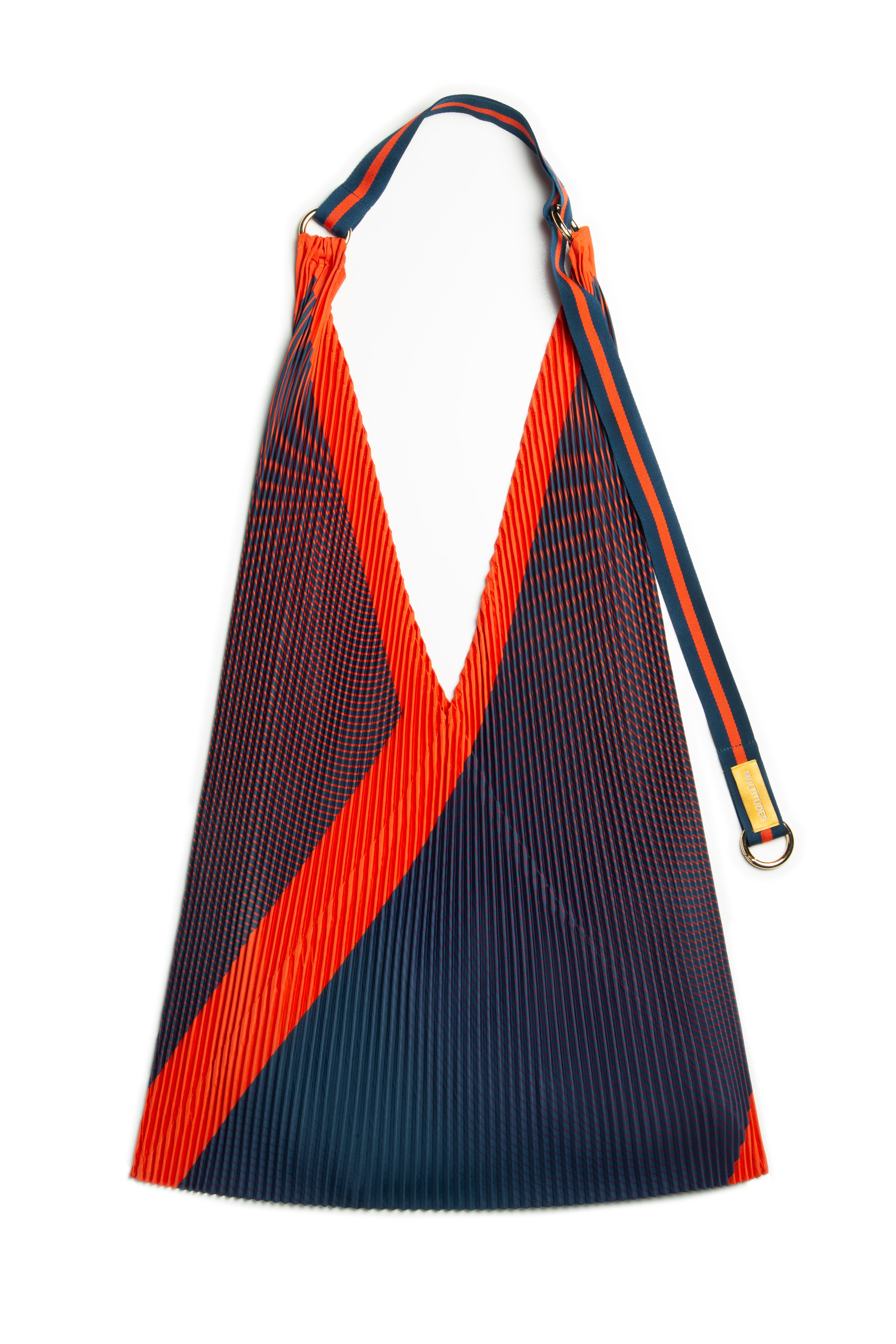 Sac à main plissé Y Bag Isabella bleu