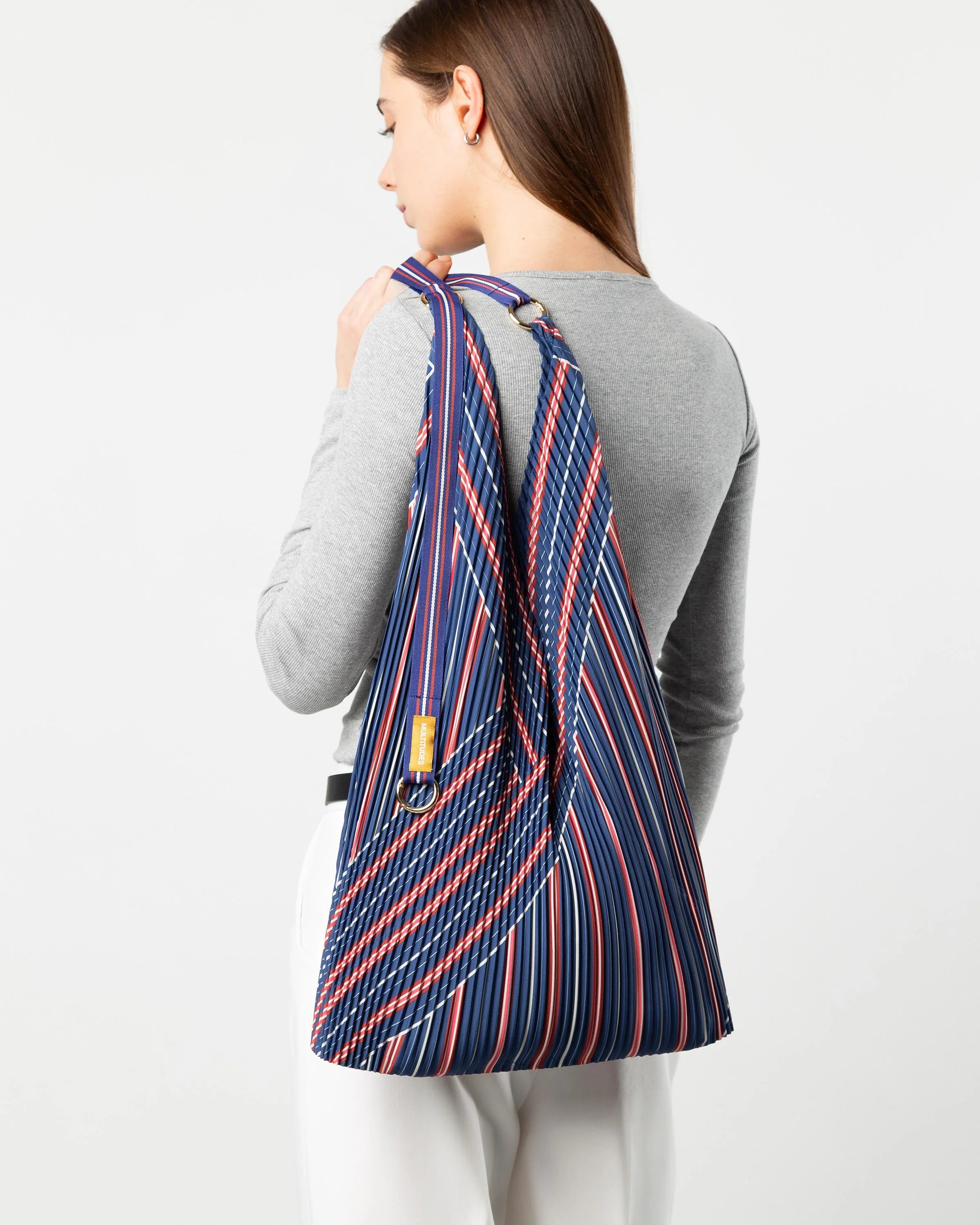 Stella Blue Pleated Y Bag