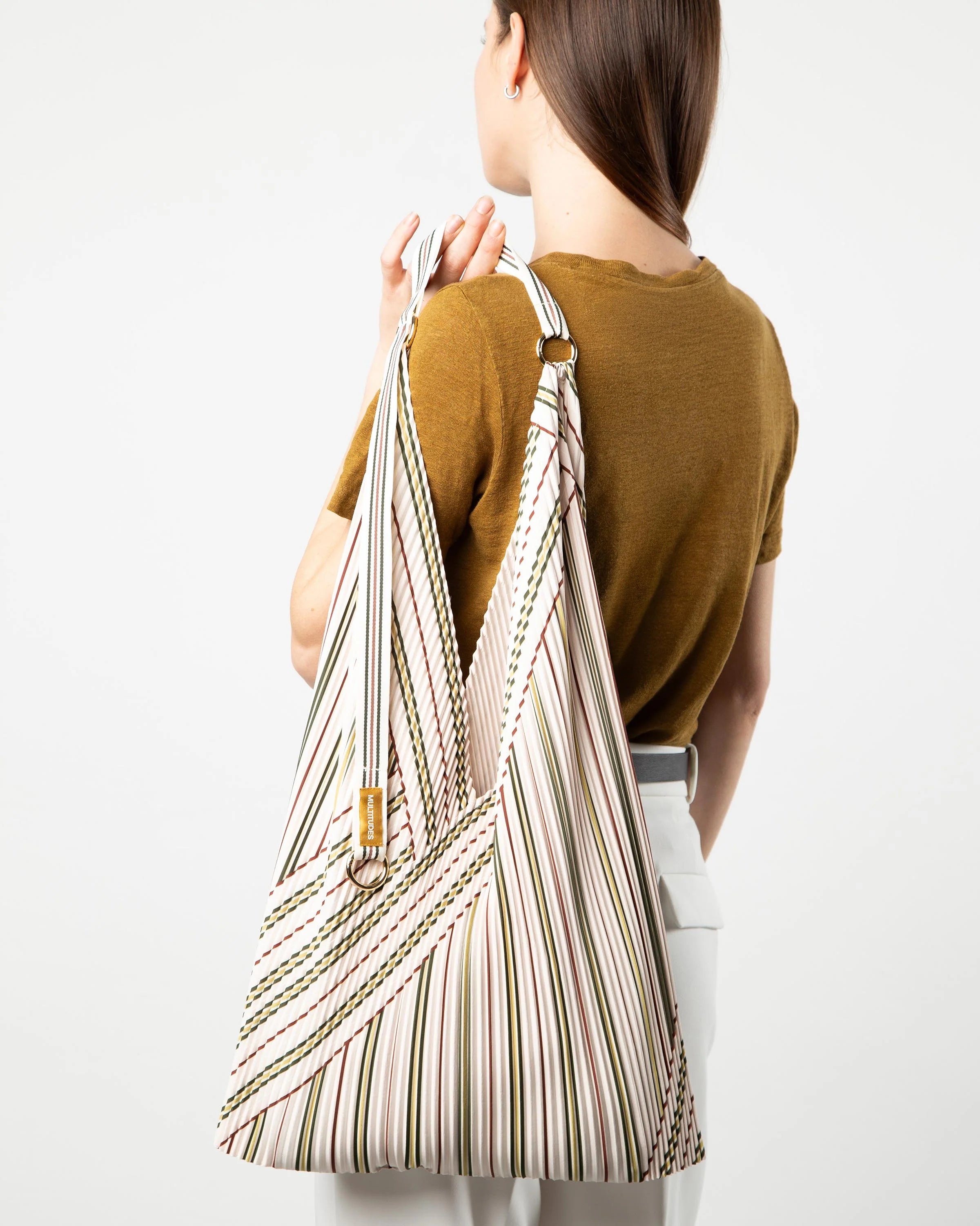 Sac à main plissé Y Bag Zoe vert
