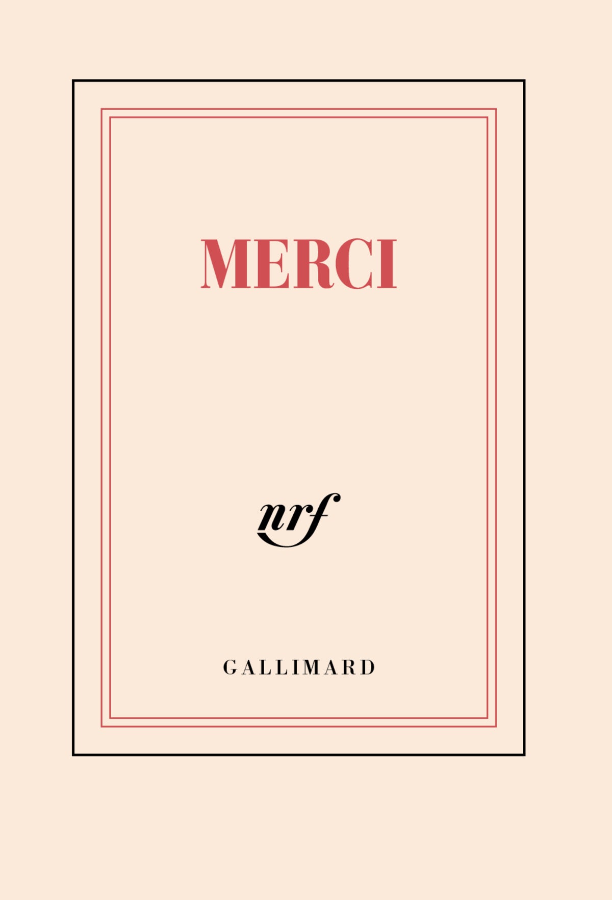 Carnet poche « Merci »
