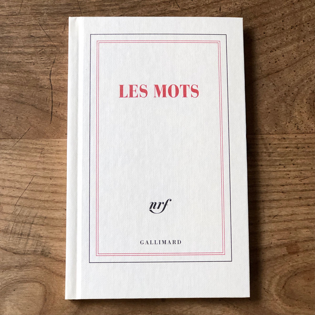 Carnet couverture rigide « Les mots »