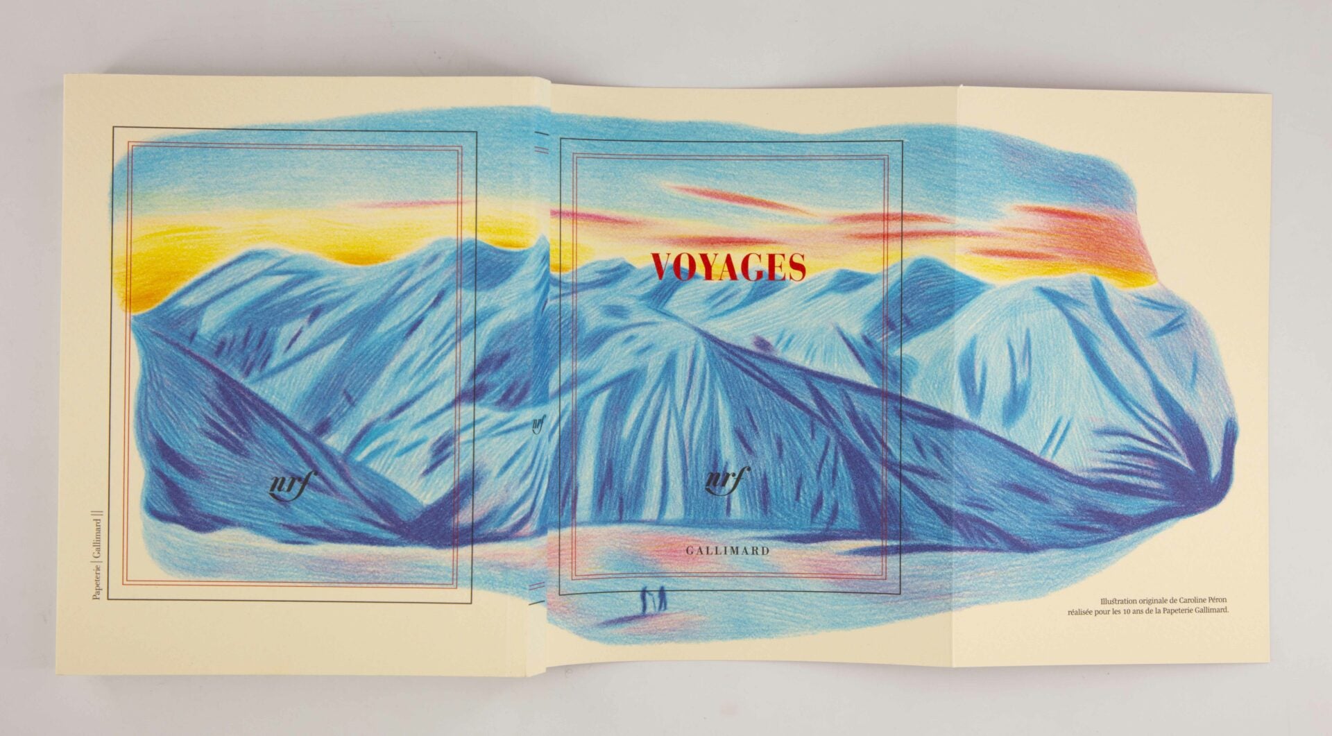 Carnet carré illustré « Voyages »