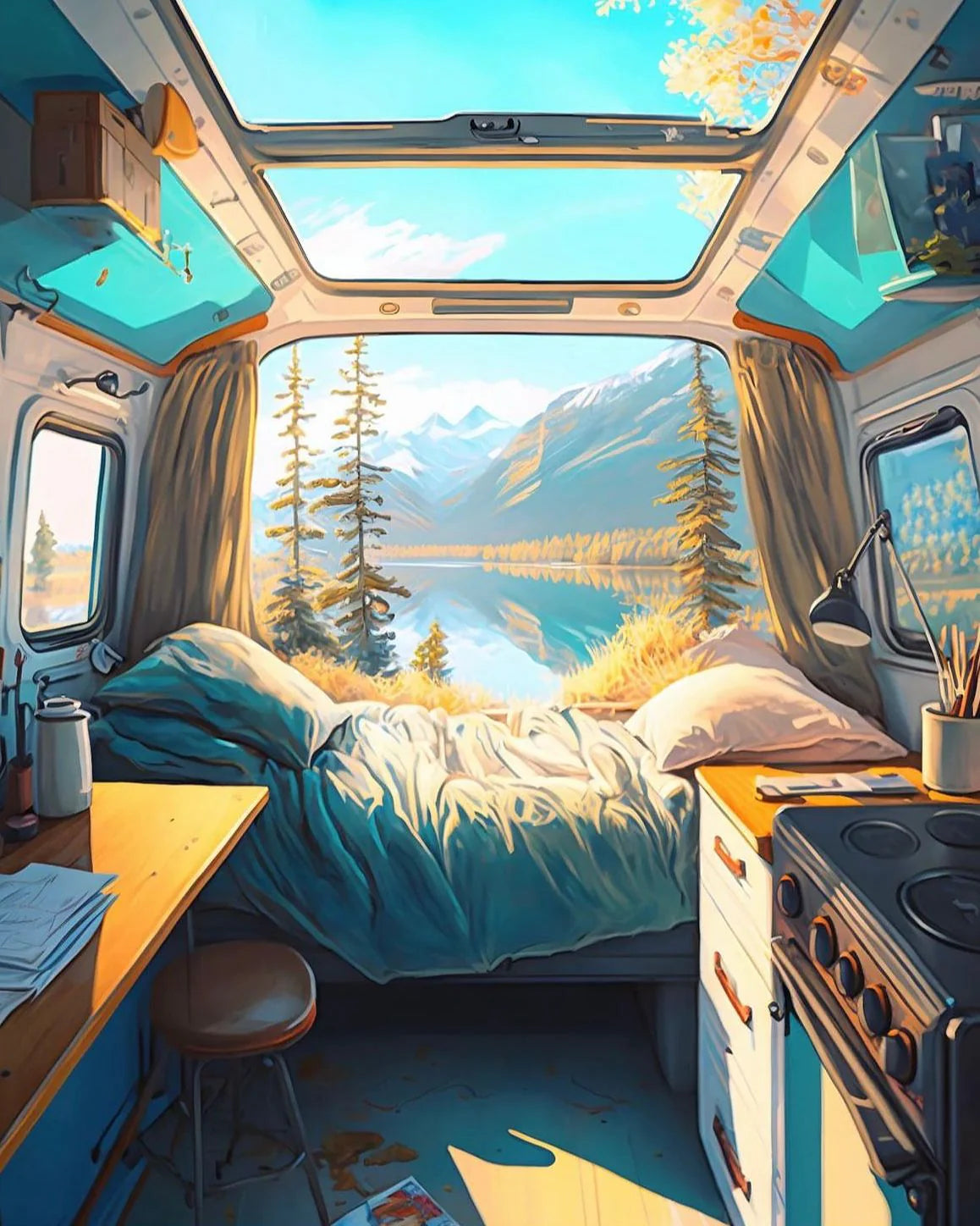 1000-piece puzzle - Van Life