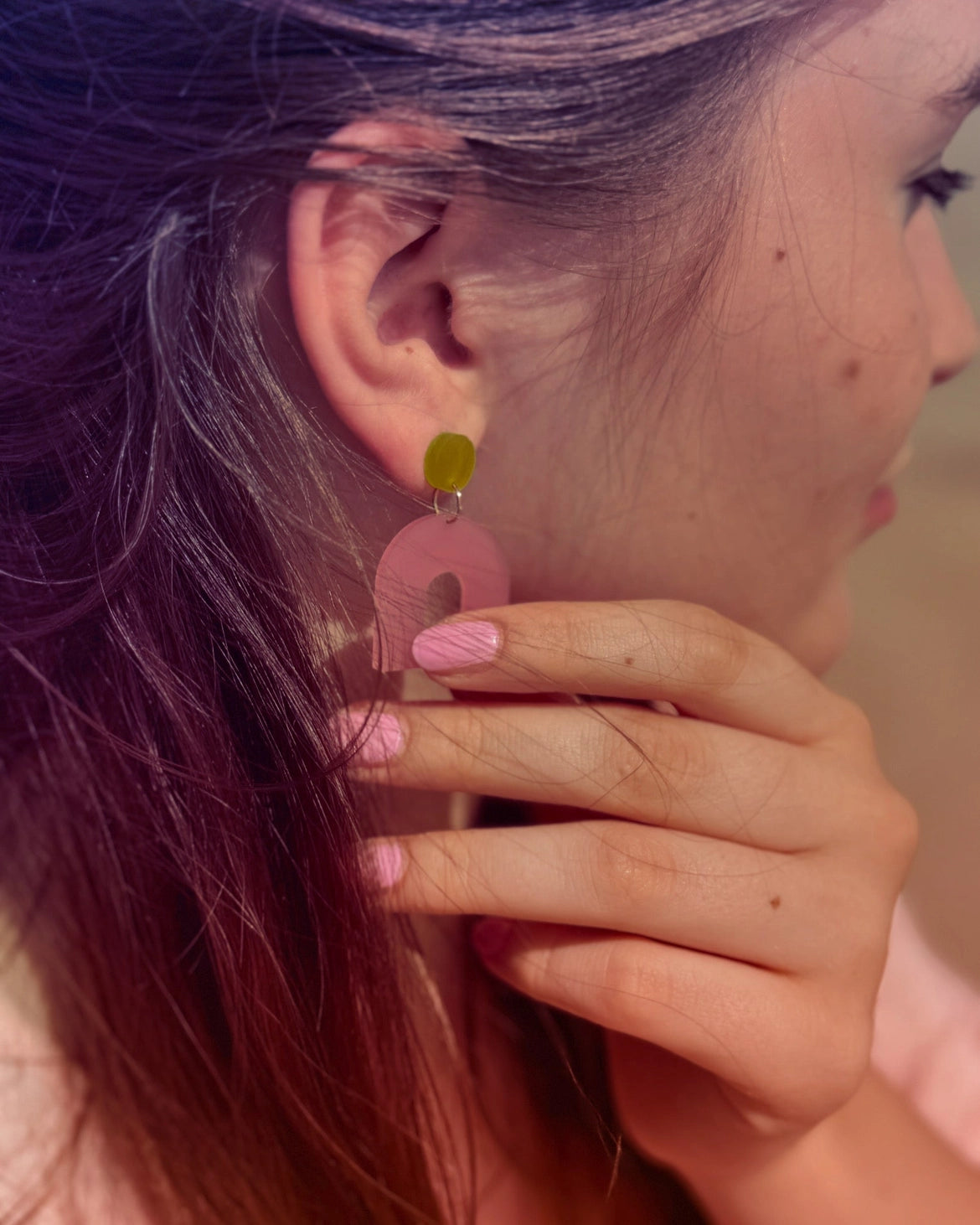 Boucles d'oreilles Tokyo Gin — vue 3 — Pink Stories
