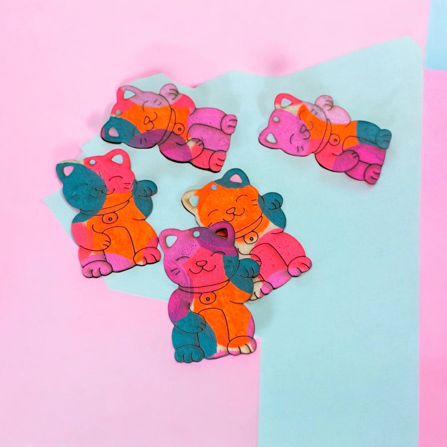 Carte Chat porte-bonheur « Good Luck »