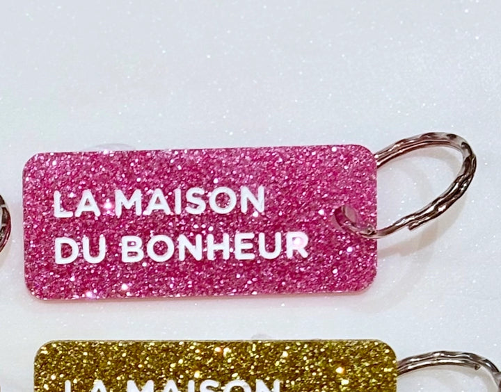 Porte-clés à paillettes