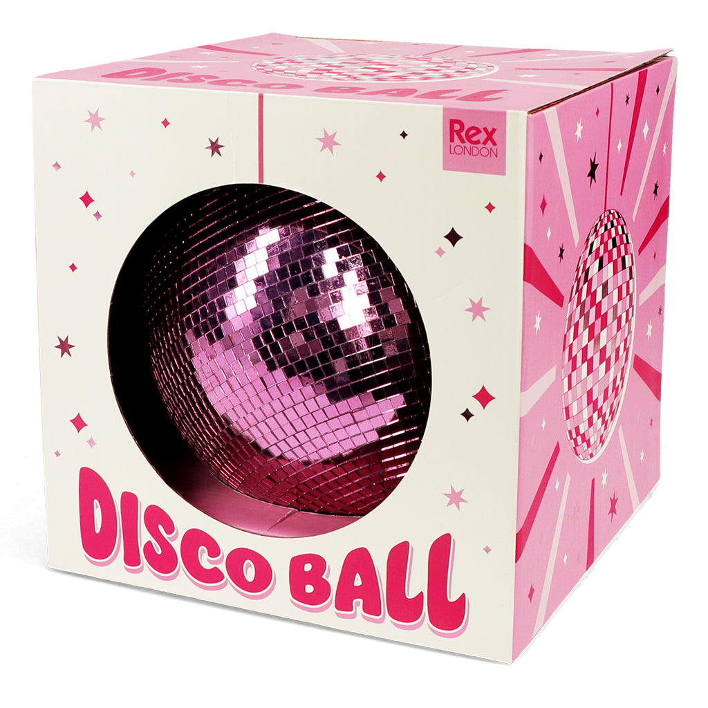 Disco ball suspendu rose 20cm