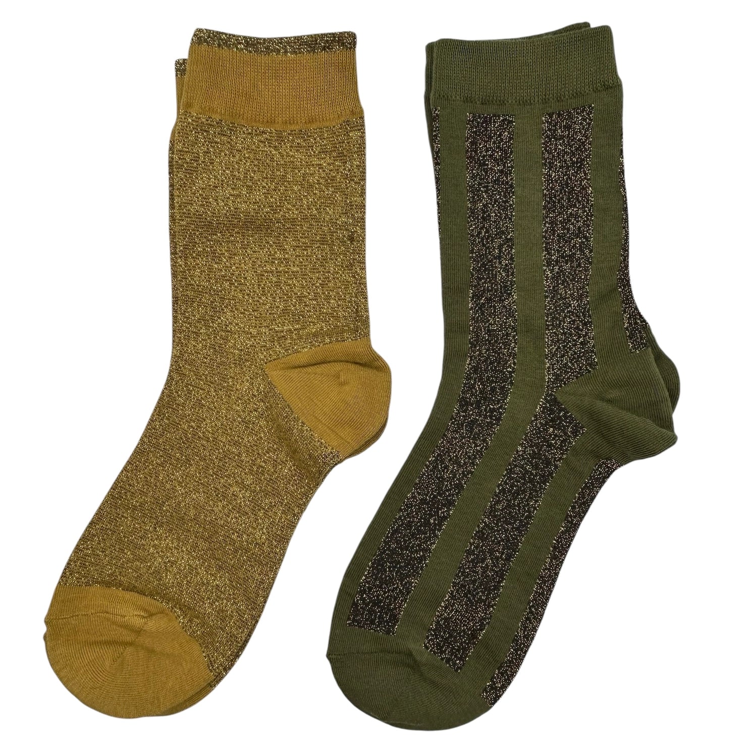 Coffret chaussettes Ivy Berlin & Tokyo Olive avec broche Tête de tigre