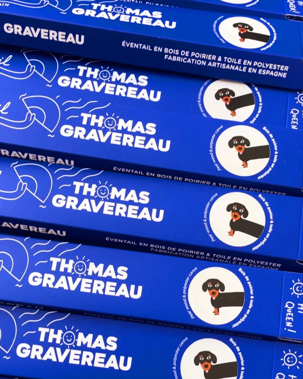 Eventail illustré Thomas Gravereau