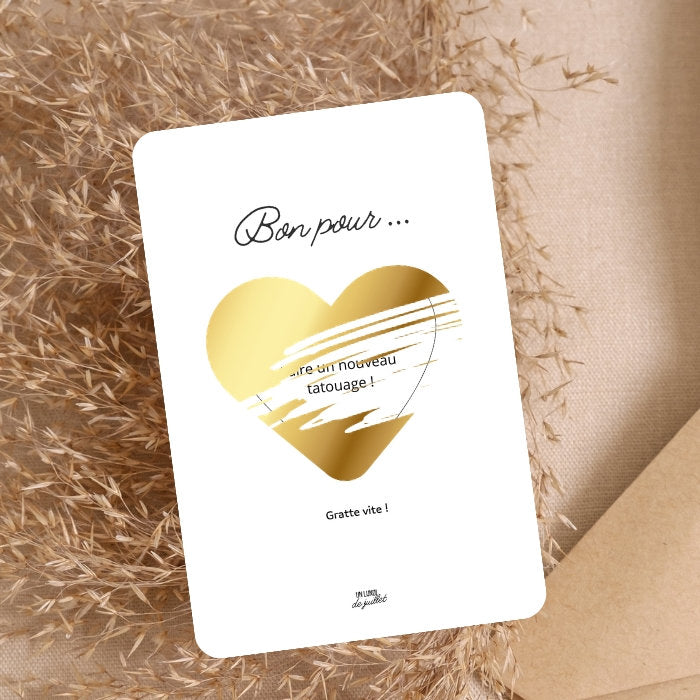 Carte à gratter personnalisable