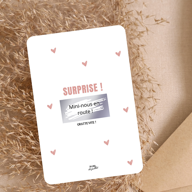 Carte à gratter personnalisable