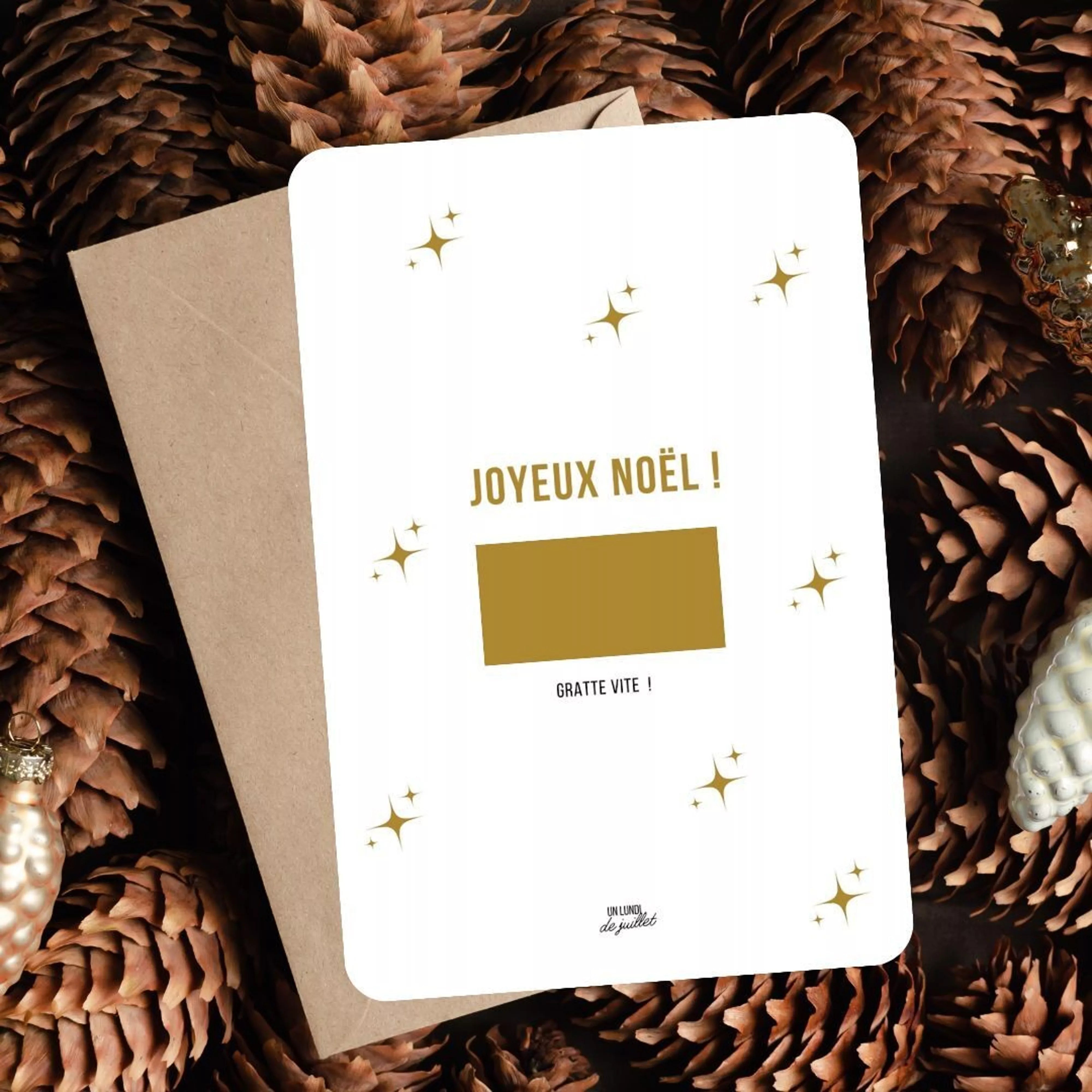 Carte à gratter personnalisable