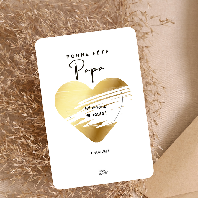 Carte à gratter personnalisable