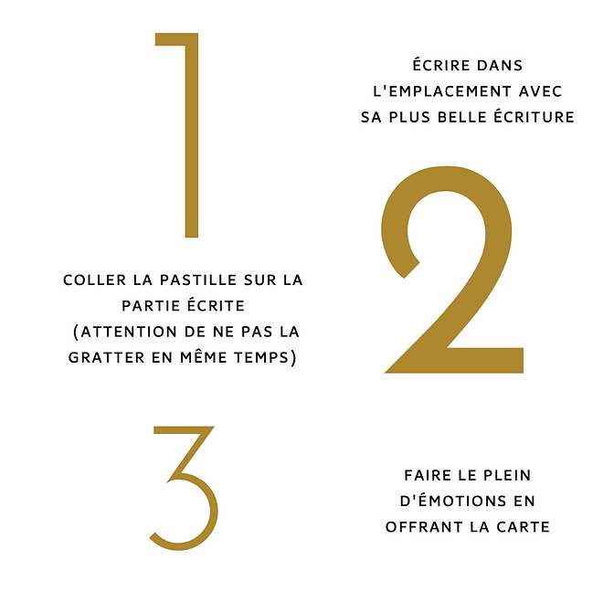 Carte à gratter personnalisable