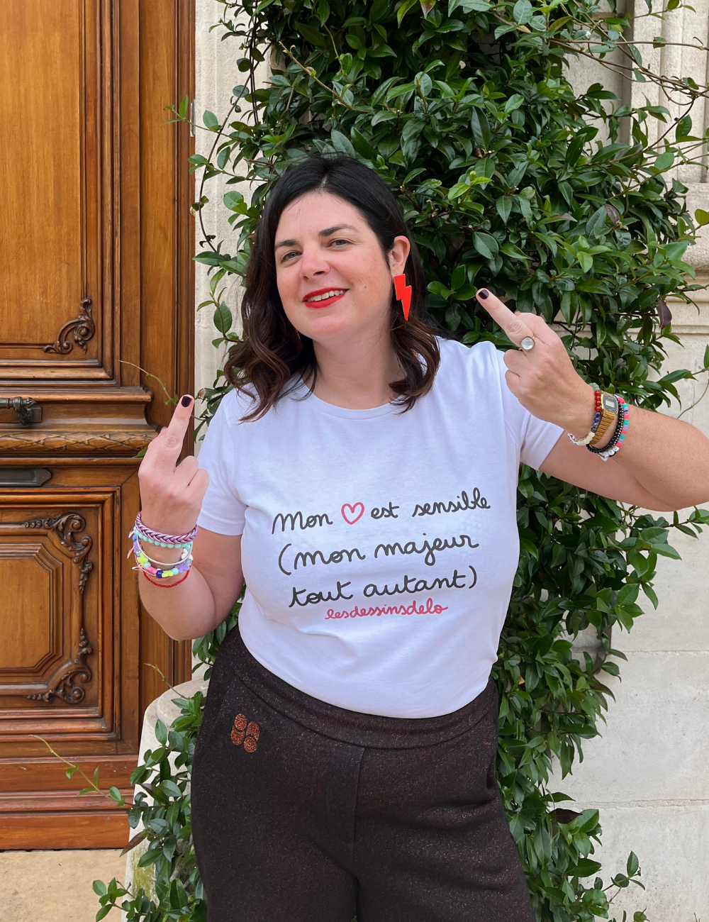 T-Shirt Mon Coeur est Sensible