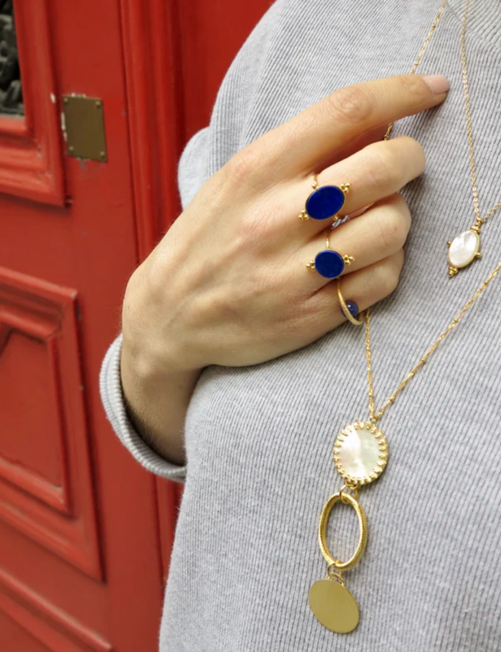 Bague Talisman en lapis lazuli