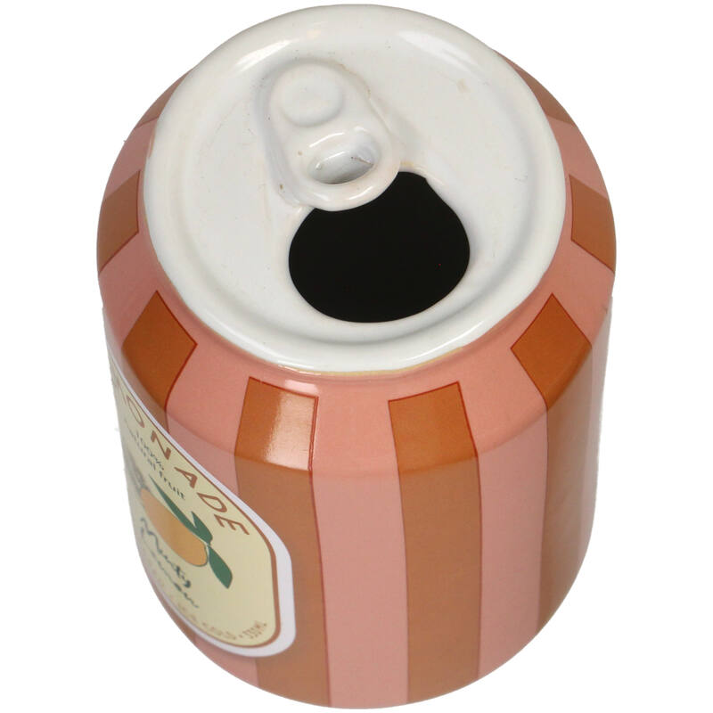 Vase canette Limonade Citron en faïence fine