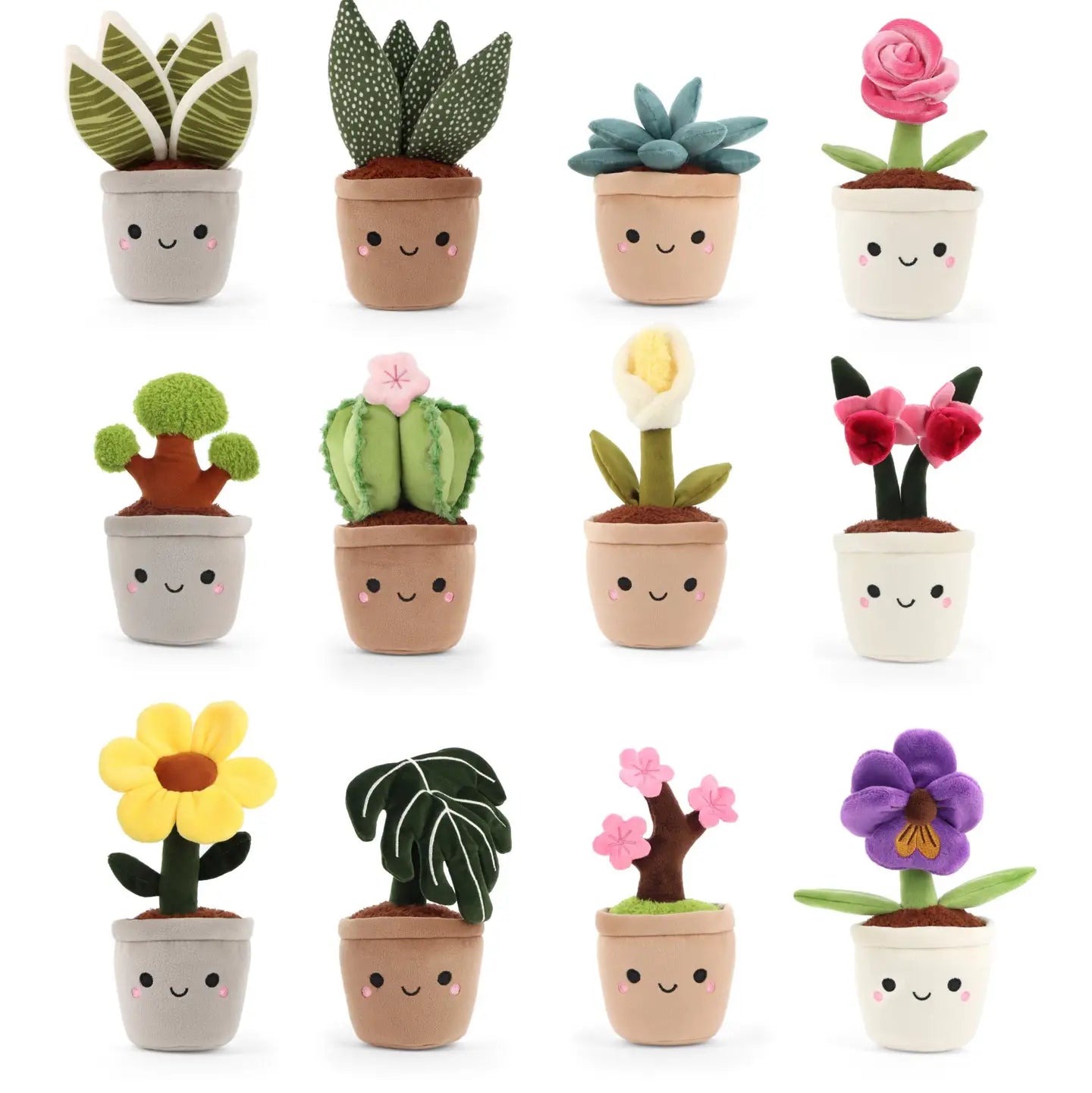 Botanical stuffed plant, plush 14 cm