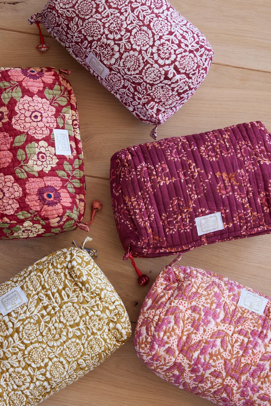 Trousse Bengale bordeaux | Bonheur du Jour | Visuel de la gamme | Beluga Boutique