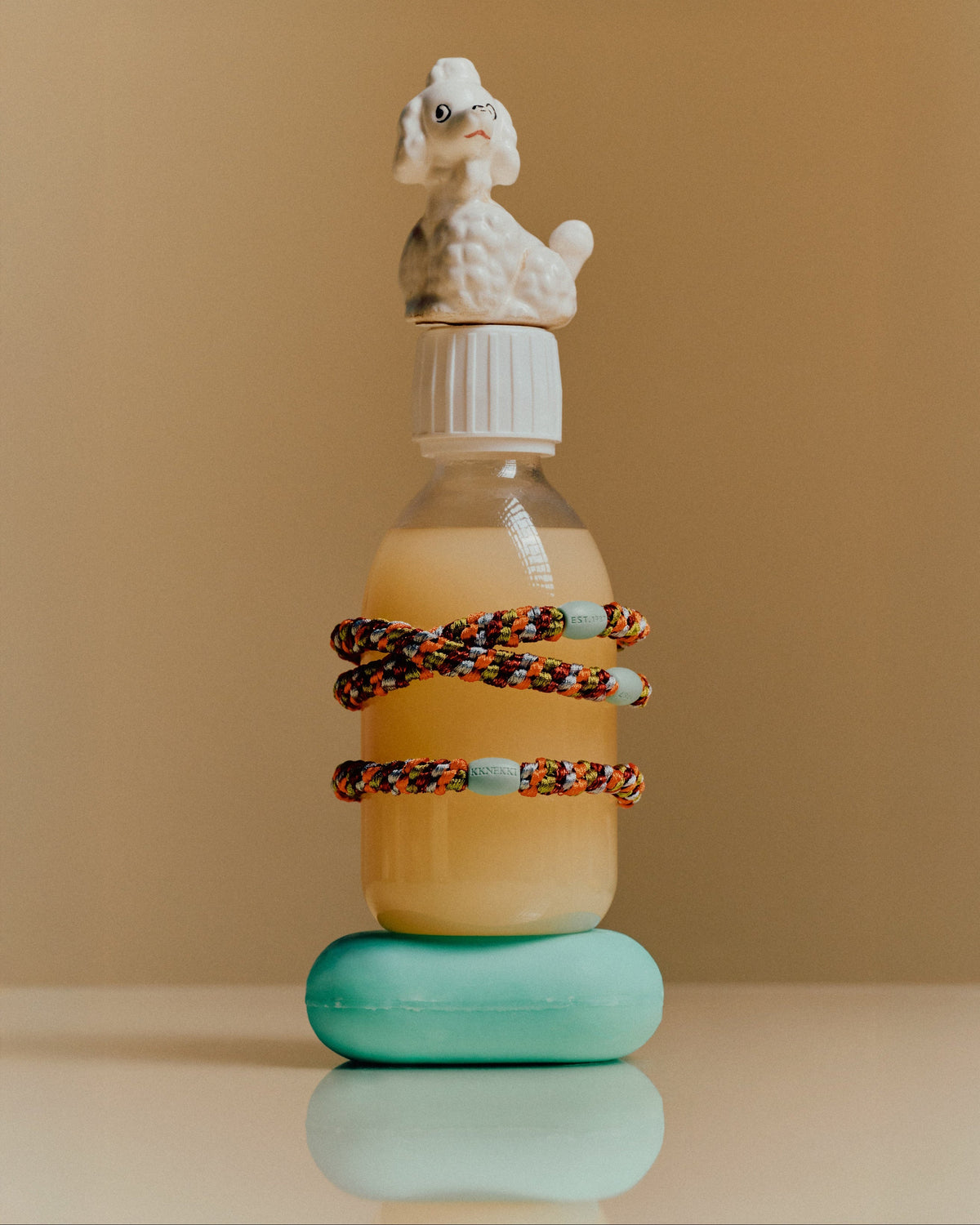 KKNEKKI Mix Tomato Olive Hair Tie, Tomato Red and Olive Green | KKNEKKI | Lifestyle | Beluga Boutique