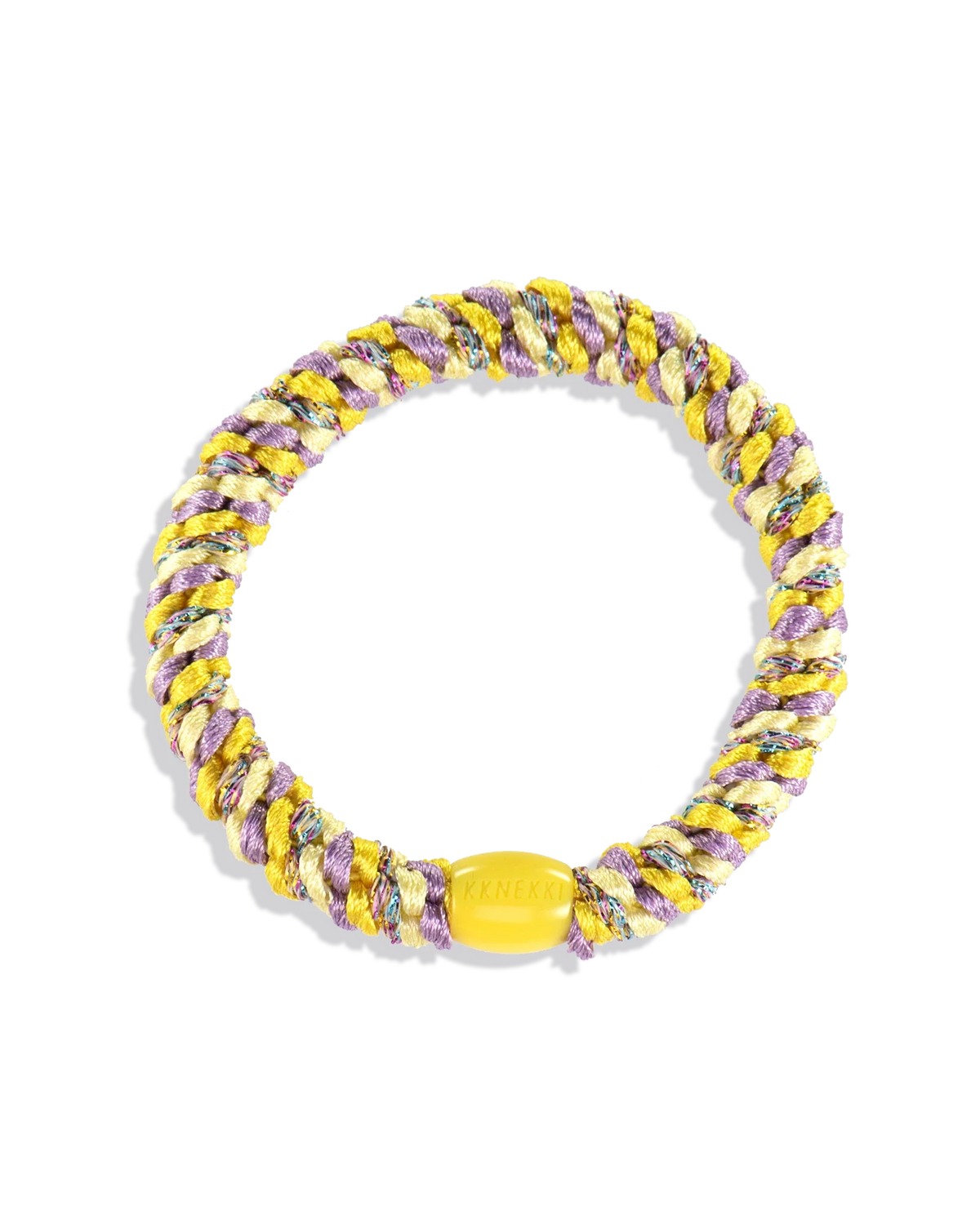 KKNEKKI Mix Yellow Lavender Hair Tie, Yellow and Lavender | KKNEKKI | Main view | Beluga Boutique