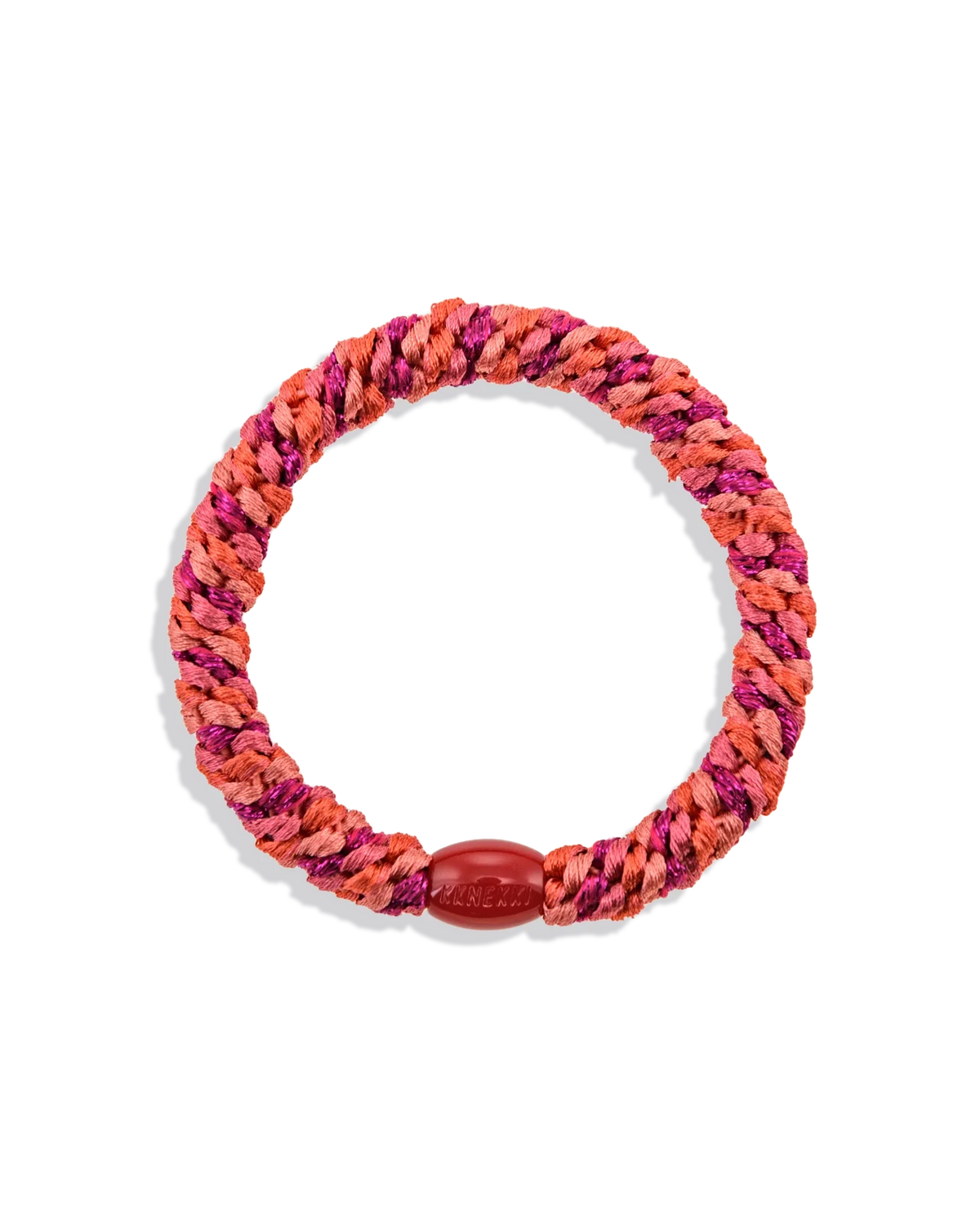 KKNEKKI Mix Electric Pink Rasberry Hair Tie, Electric Pink and Raspberry | KKNEKKI | Main view | Beluga Boutique