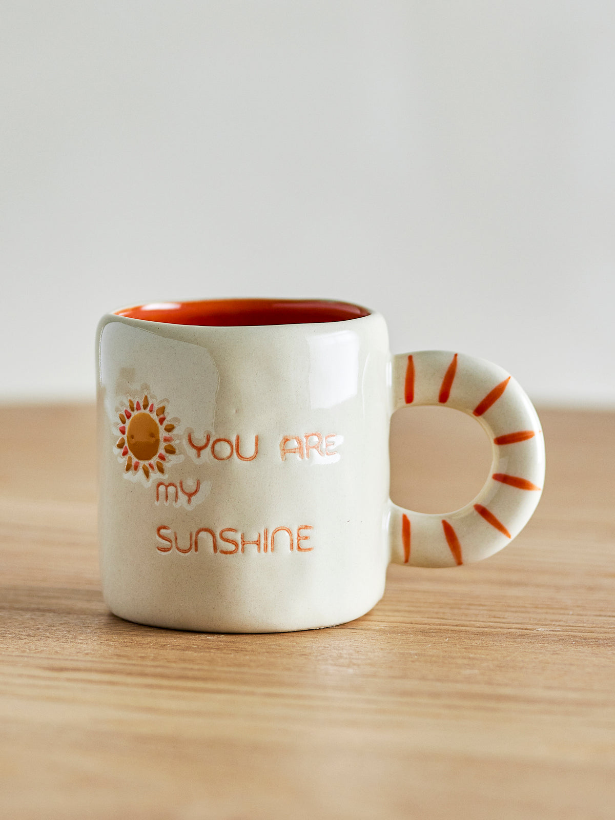 Tasse Cloudy en grès beige You Are My Sunshine | Bloomingville | Vue 6 | Beluga Boutique