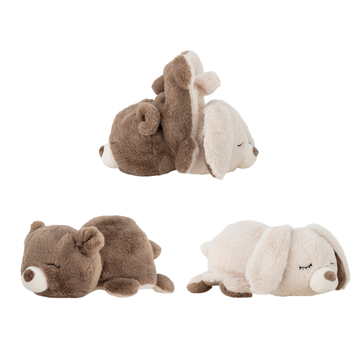 Peluche réversible Berta lapin et ourson | Bloomingville | Vue principale | Beluga Boutique